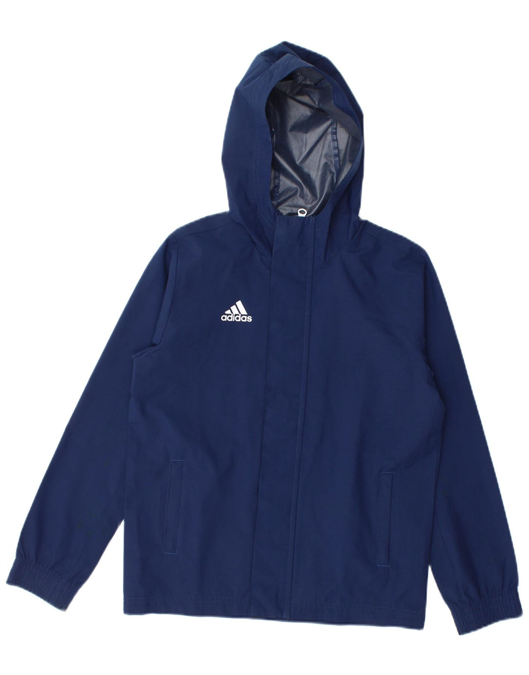 Adidas Chubasquero con capucha para niño 9-10 años Azul Marino Poliéster