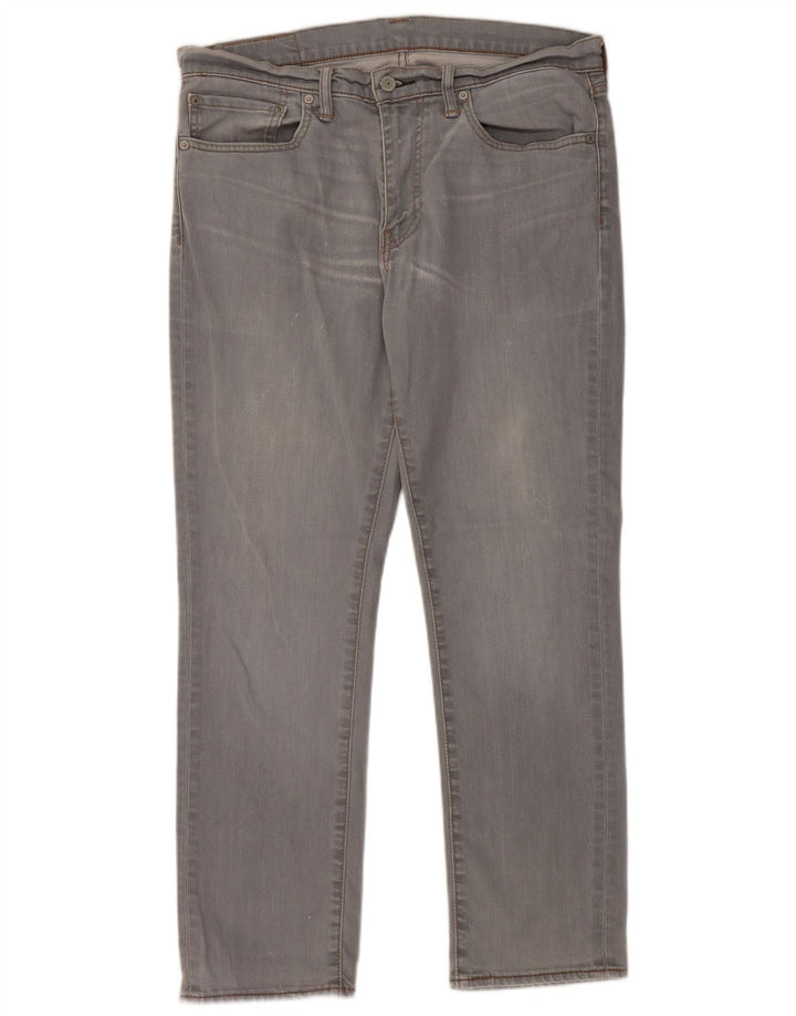 Levi's Hombre 511 Slim Jeans W34 L30 Algodón Gris