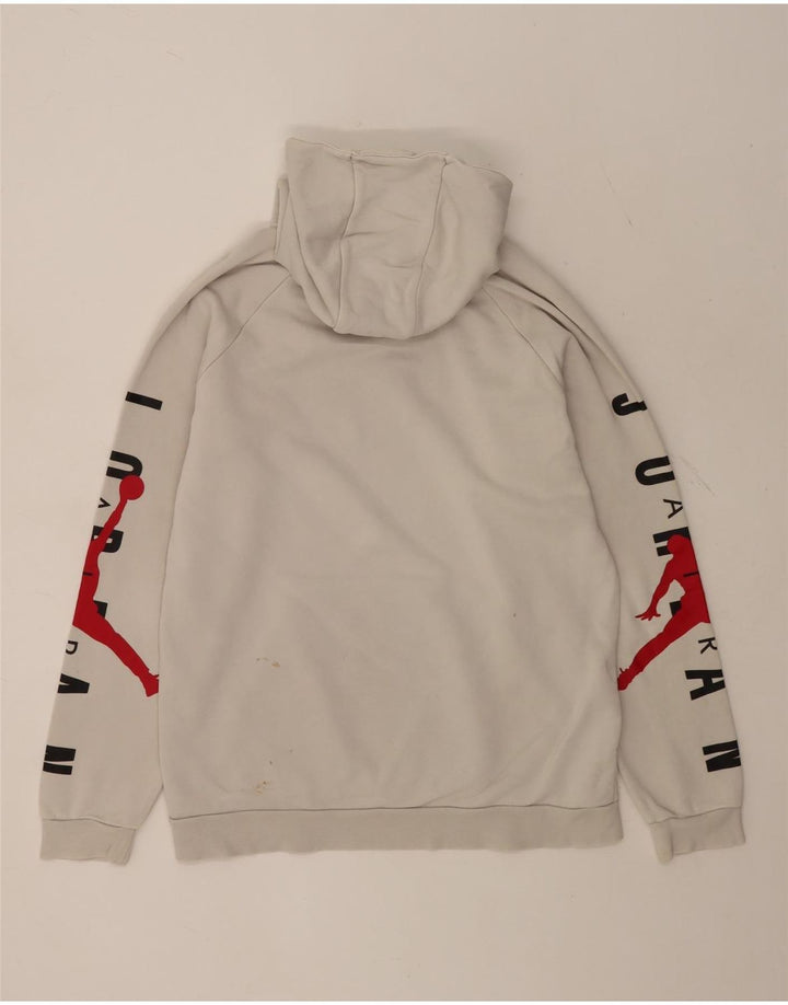 JORDAN Jersey con capucha y estampado gráfico para hombre Algodón blanco mediano