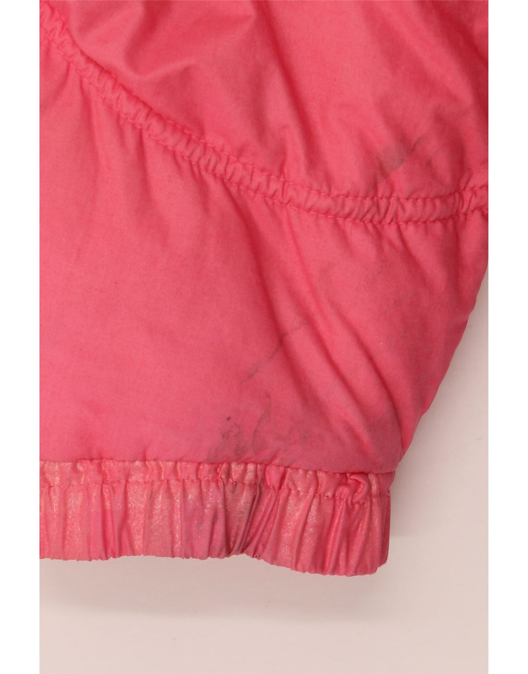 Vintage mujer abrigo acolchado de gran tamaño Reino Unido 8 pequeño algodón rosa