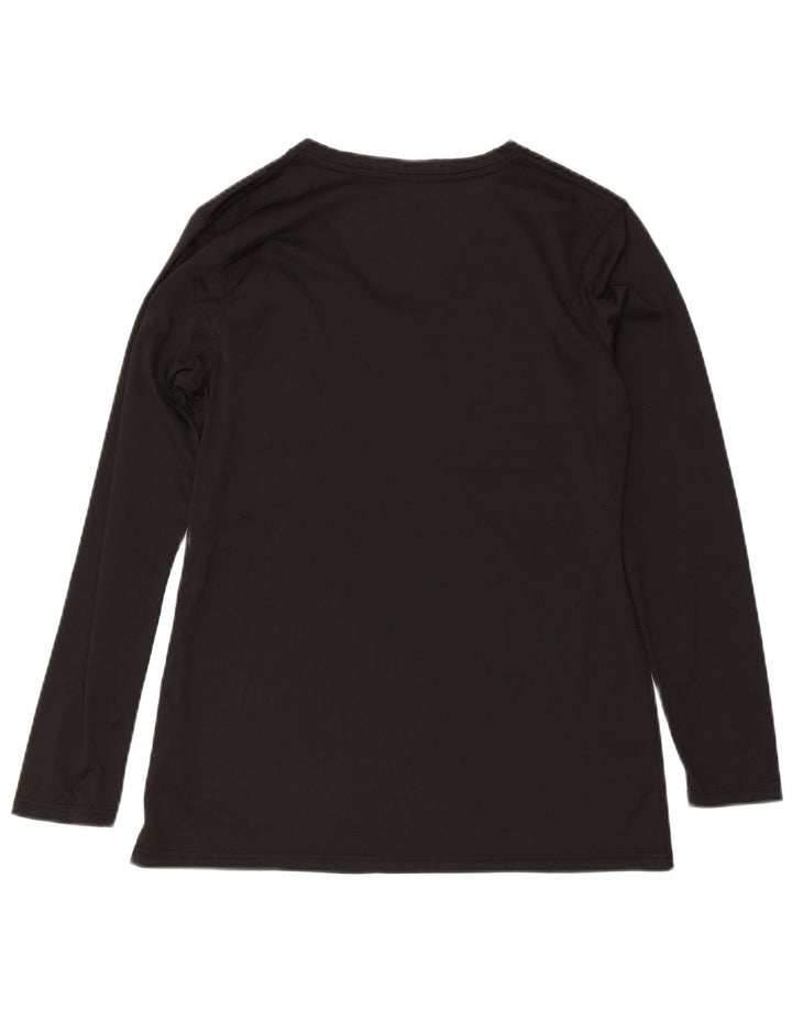 Carhartt Mujer Top Manga Larga UK 46 Grande Poliéster Negro