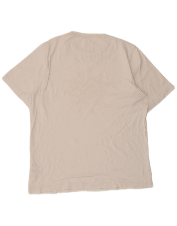 Pretty Green Camiseta gráfica para hombre Top grande de algodón blanco