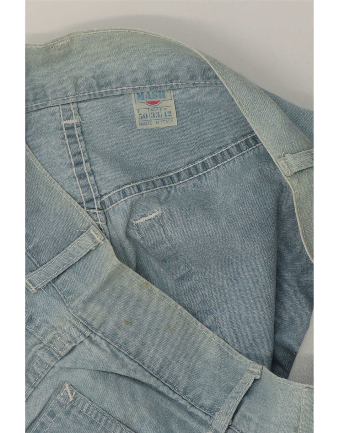 Mash Shorts De Mezclilla Para Hombre W33 Algodón Azul Medio