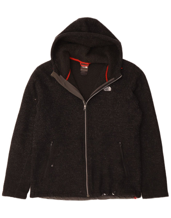 THE NORTH FACE Suéter tipo cárdigan con capucha para hombre UK 40 Large Grey Wool