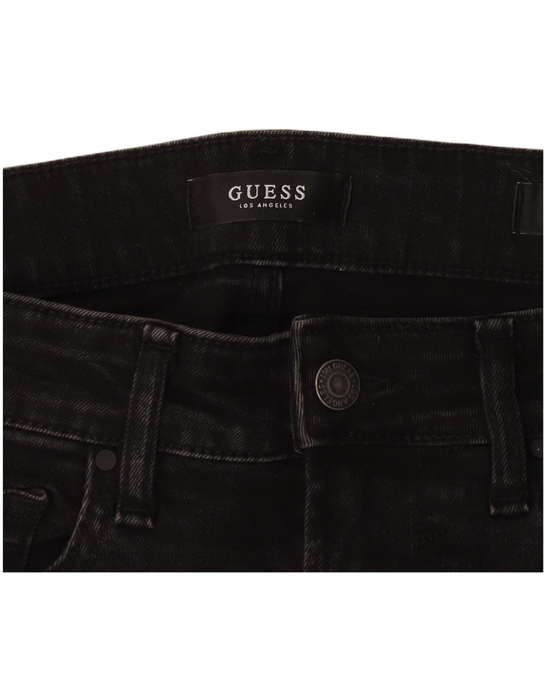 GUESS Vaqueros súper ajustados Miami para mujer W30 L25 Negro
