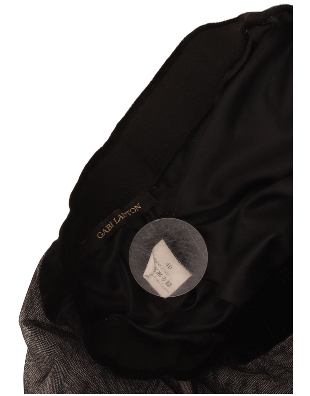 GABI LAUTON Falda acampanada para mujer EU 40 Mediana W28 Poliéster negro