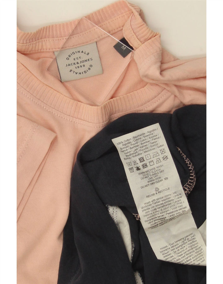 JACK & JONES Hombre Camiseta Top Medium Multicolor Colorblock Algodón