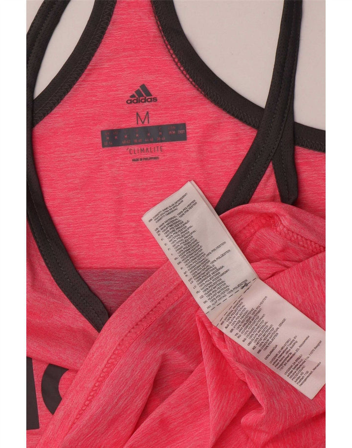 Adidas Mujer Climacool Graphic Chaleco Top Reino Unido 12/14 Medio Rosa Poliéster