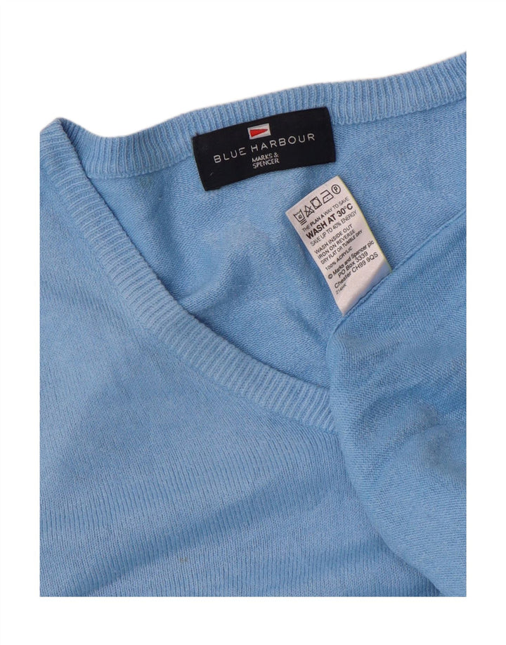 Marks & Spencer Suéter Azul Harbor con Cuello En V para Hombre Acrílico Grande