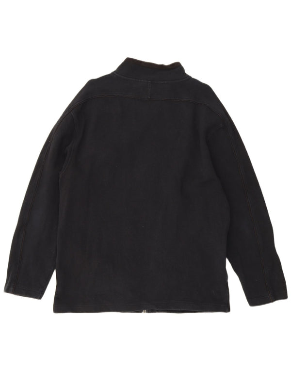 Weird Fish - Chaqueta de chándal para hombre, talla grande, algodón azul marino