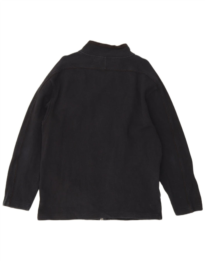 Weird Fish - Chaqueta de chándal para hombre, talla grande, algodón azul marino
