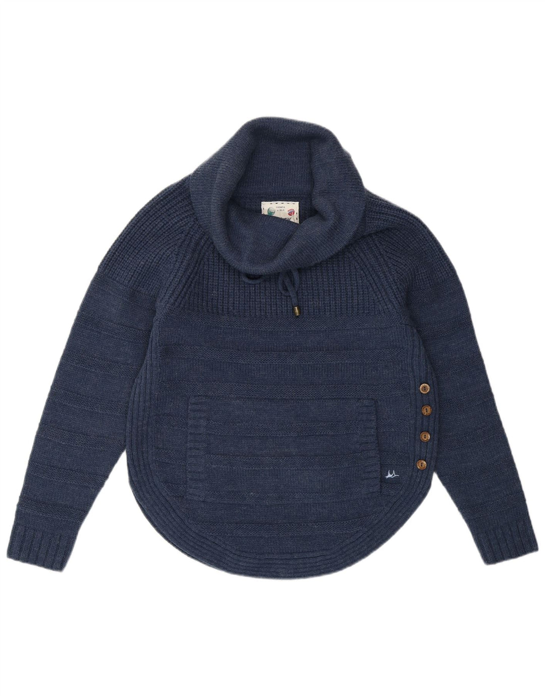 Mantaray Suéter de gran tamaño con cuello vuelto para mujer UK 10 Small Azul marino