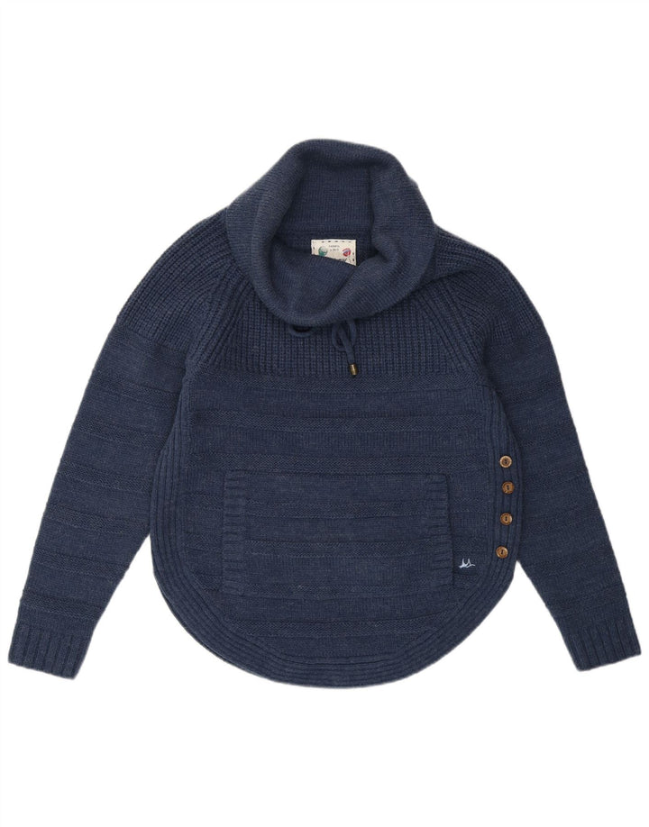 Mantaray Suéter de gran tamaño con cuello vuelto para mujer UK 10 Small Azul marino
