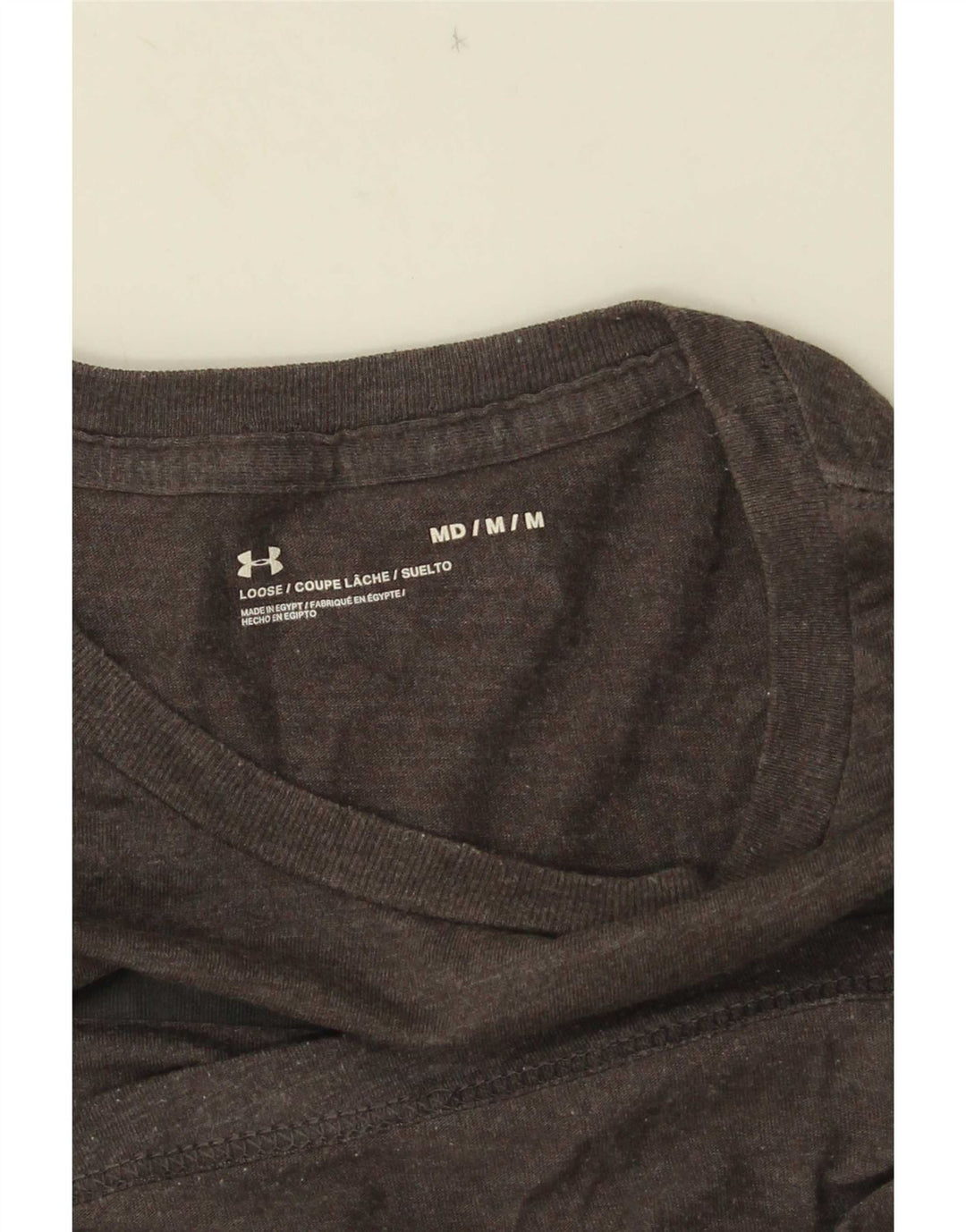 Under Armour Hombre Camiseta Gráfica Top Gris Medio