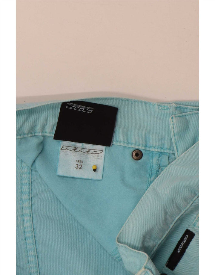 RRD Pantalones cortos casuales para hombre W32 Algodón azul medio