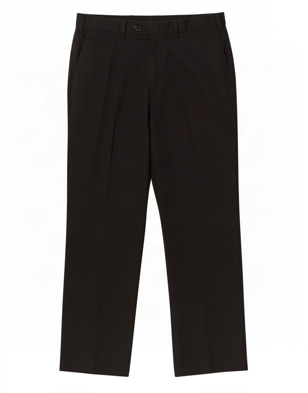 Marks & Spencer Pantalones de traje rectos de corte regular para hombre W34 L31 Lana negra
