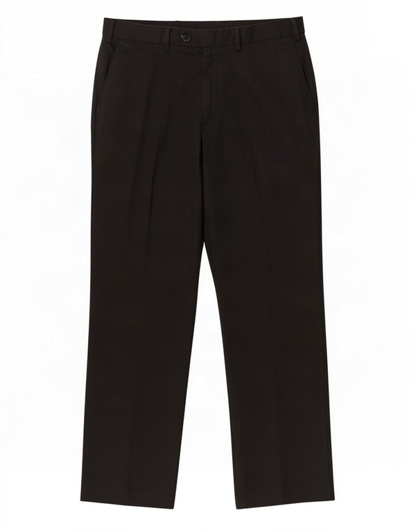 Marks & Spencer Pantalones de traje rectos de corte regular para hombre W34 L31 Lana negra