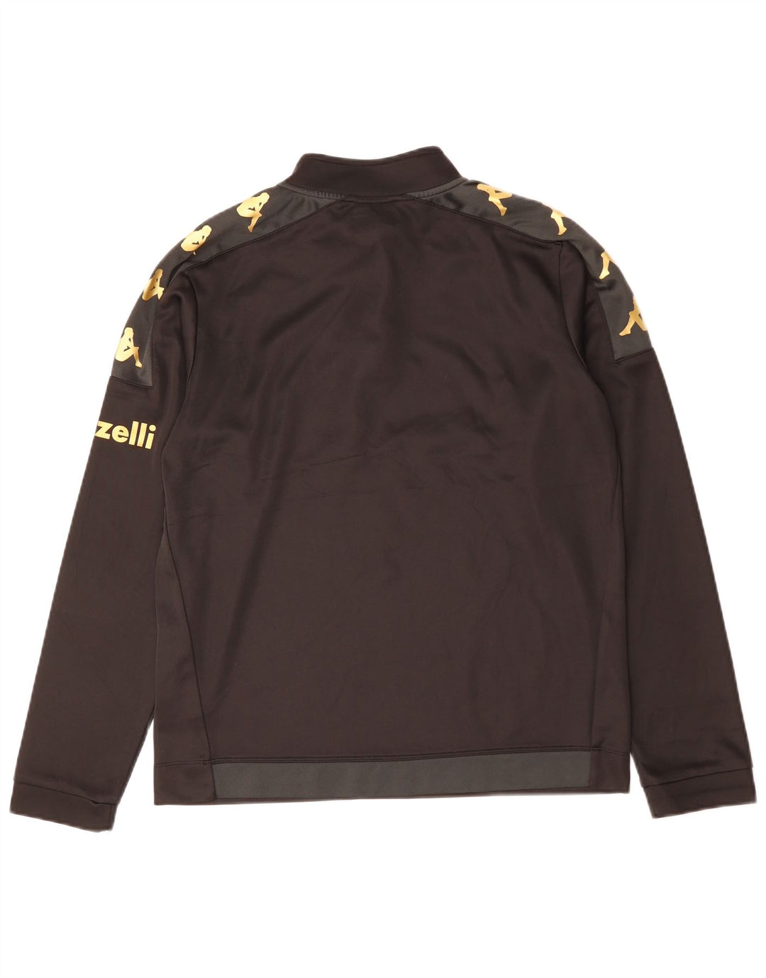 Kappa Mens Spezia Calcio Graphic Pullover Chándal Top Grande Negro