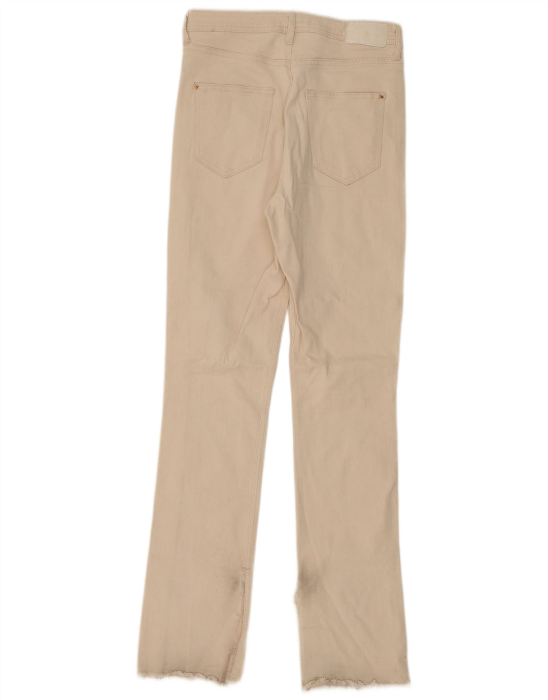 Zara Jeans Slim para Mujer EU 38 Small W28 L33 Blanco Roto
