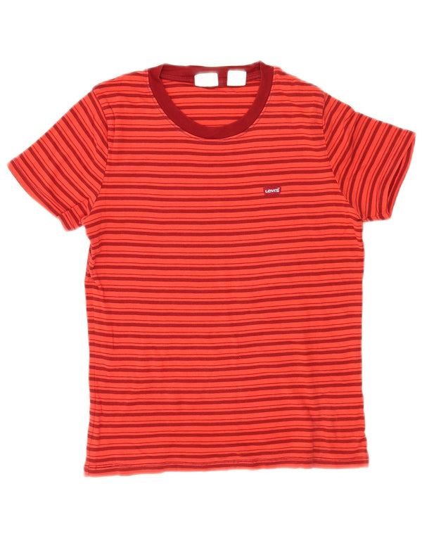 Levi's Camiseta para mujer Top UK 10 Small Red Stripes