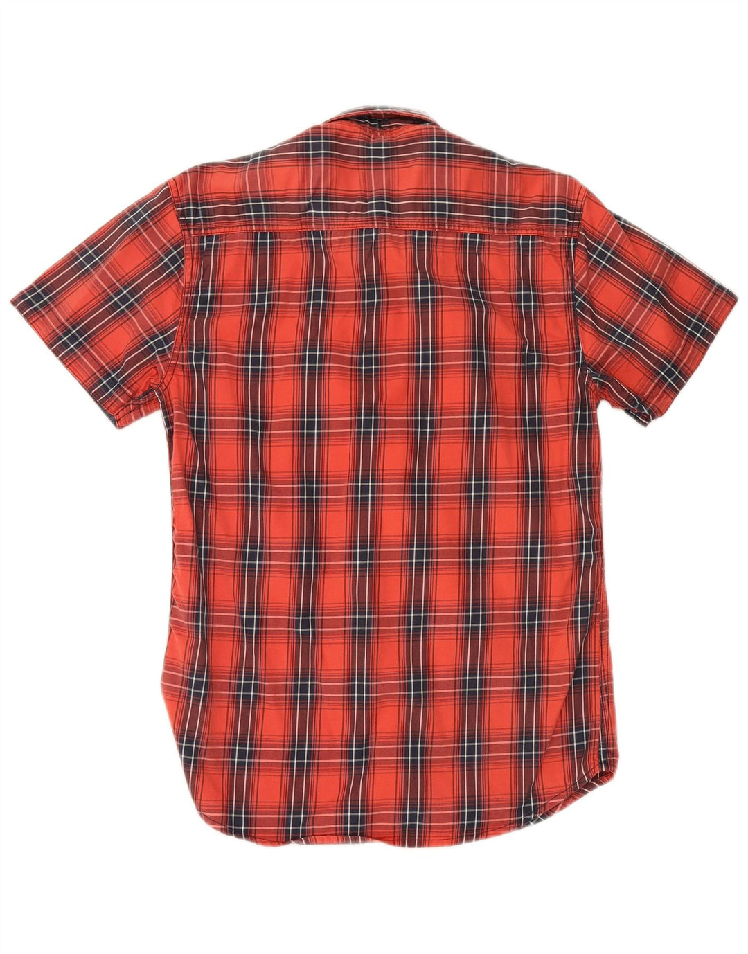 Camisa Jack & Jones Hombre Manga Corta Medium Red Check Cotton