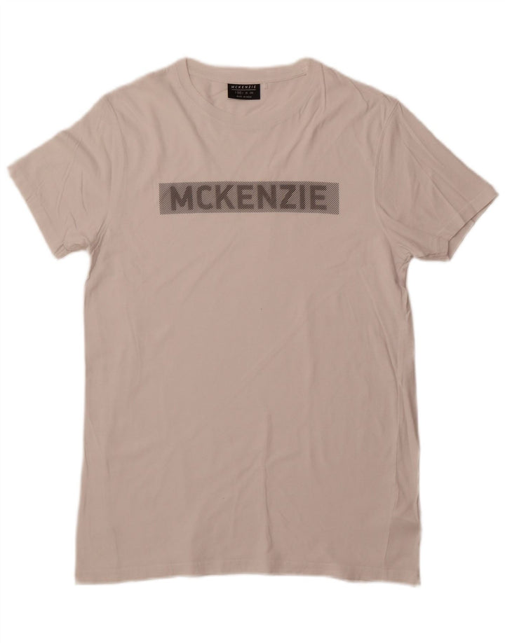 MCKENZIE Camiseta gráfica para hombre Top Algodón blanco mediano