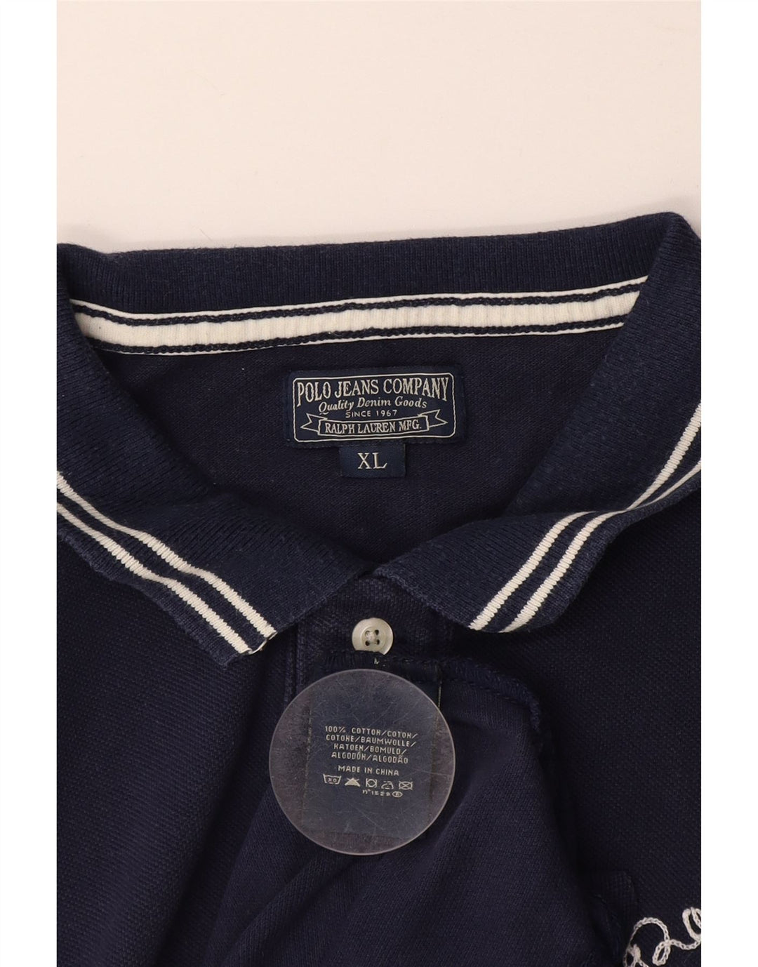 POLO RALPH LAUREN Polo Hombre XL Azul Marino Algodón