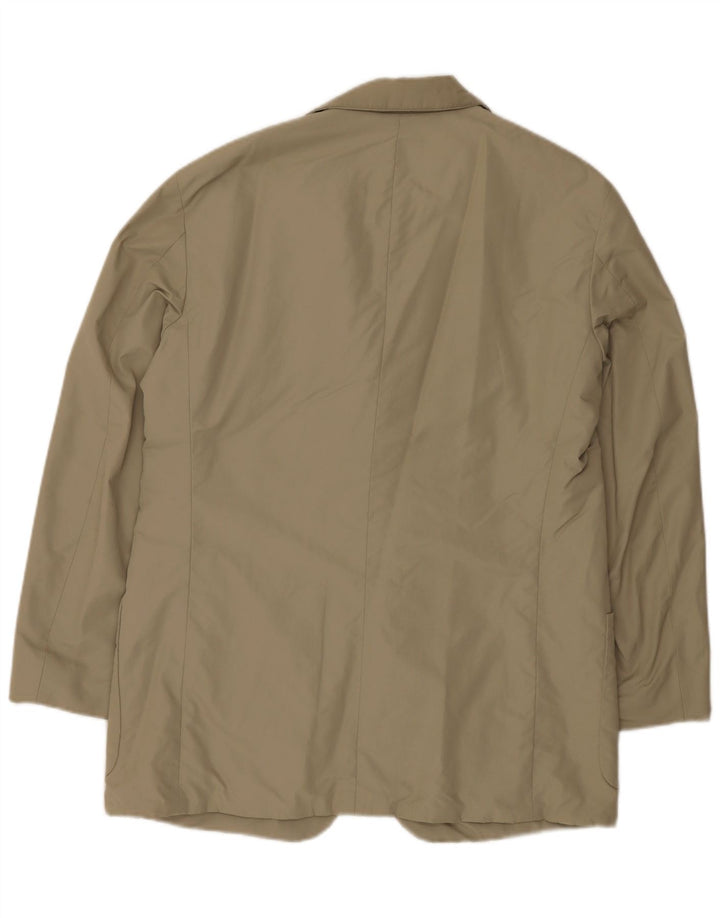 Hugo Boss Chaqueta tipo blazer de 3 botones para hombre EU 48 Nylon beige mediano
