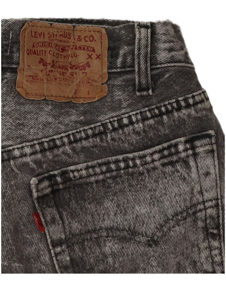 Shorts Vaqueros Levi's Mujer W28 Gris Medio