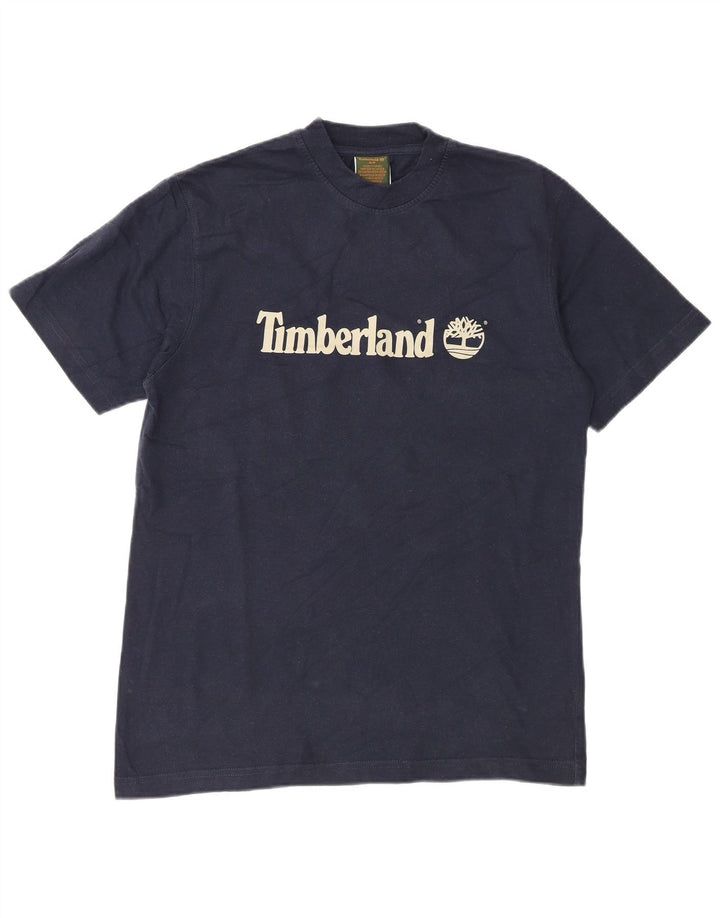 Timberland - Camiseta gráfica para hombre, talla pequeña, algodón azul marino