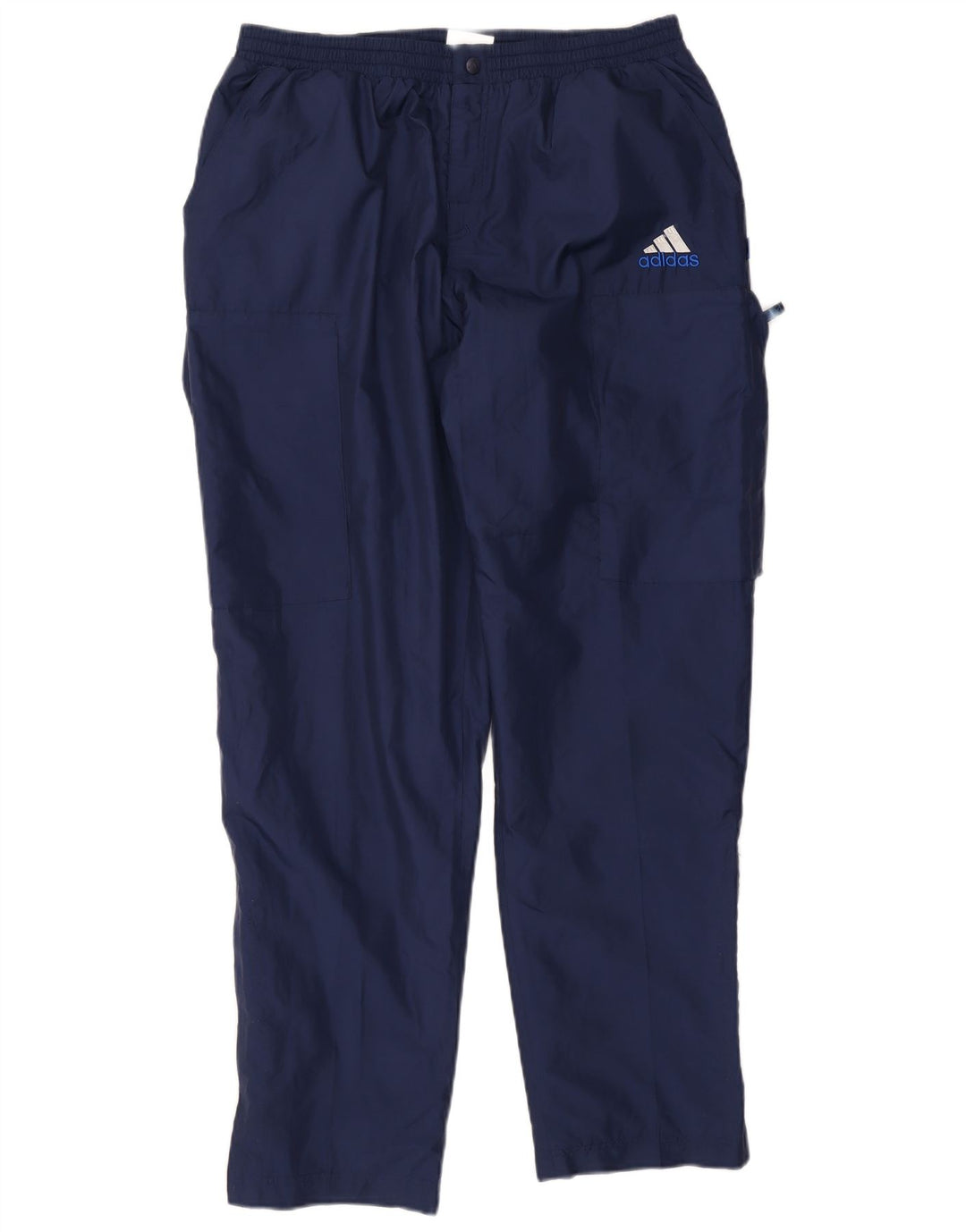 Adidas Hombre Cargo Chándal Pantalones Grande Azul Marino Poliéster