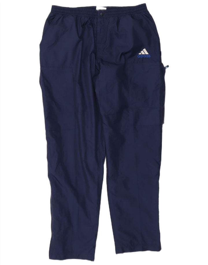 Adidas Hombre Cargo Chándal Pantalones Grande Azul Marino Poliéster