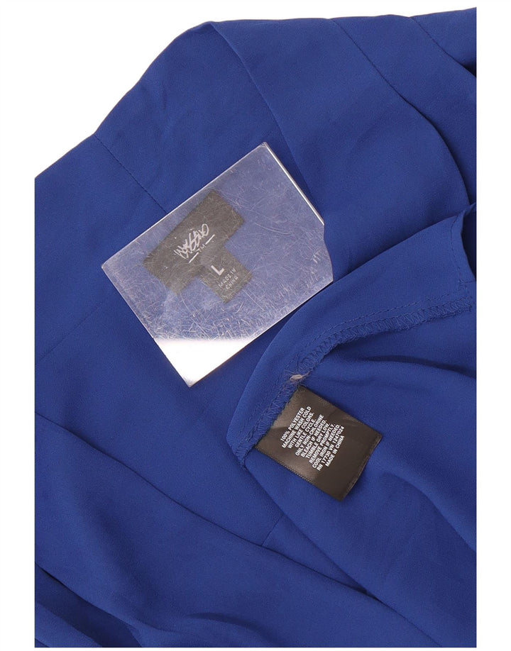 Mossimo Blusa de manga 3/4 para mujer UK 46 Grande Poliéster azul
