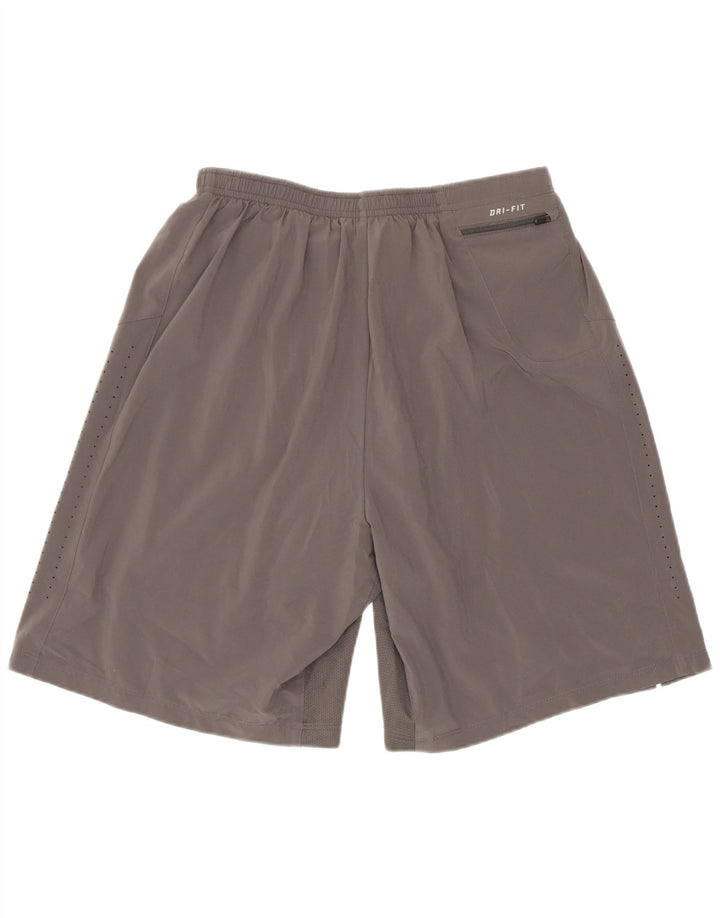 Pantalones cortos deportivos Nike para hombre Gris medio Poliéster