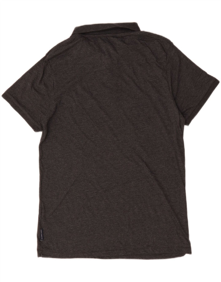 French Connection Polo para hombre XL de algodón moteado gris