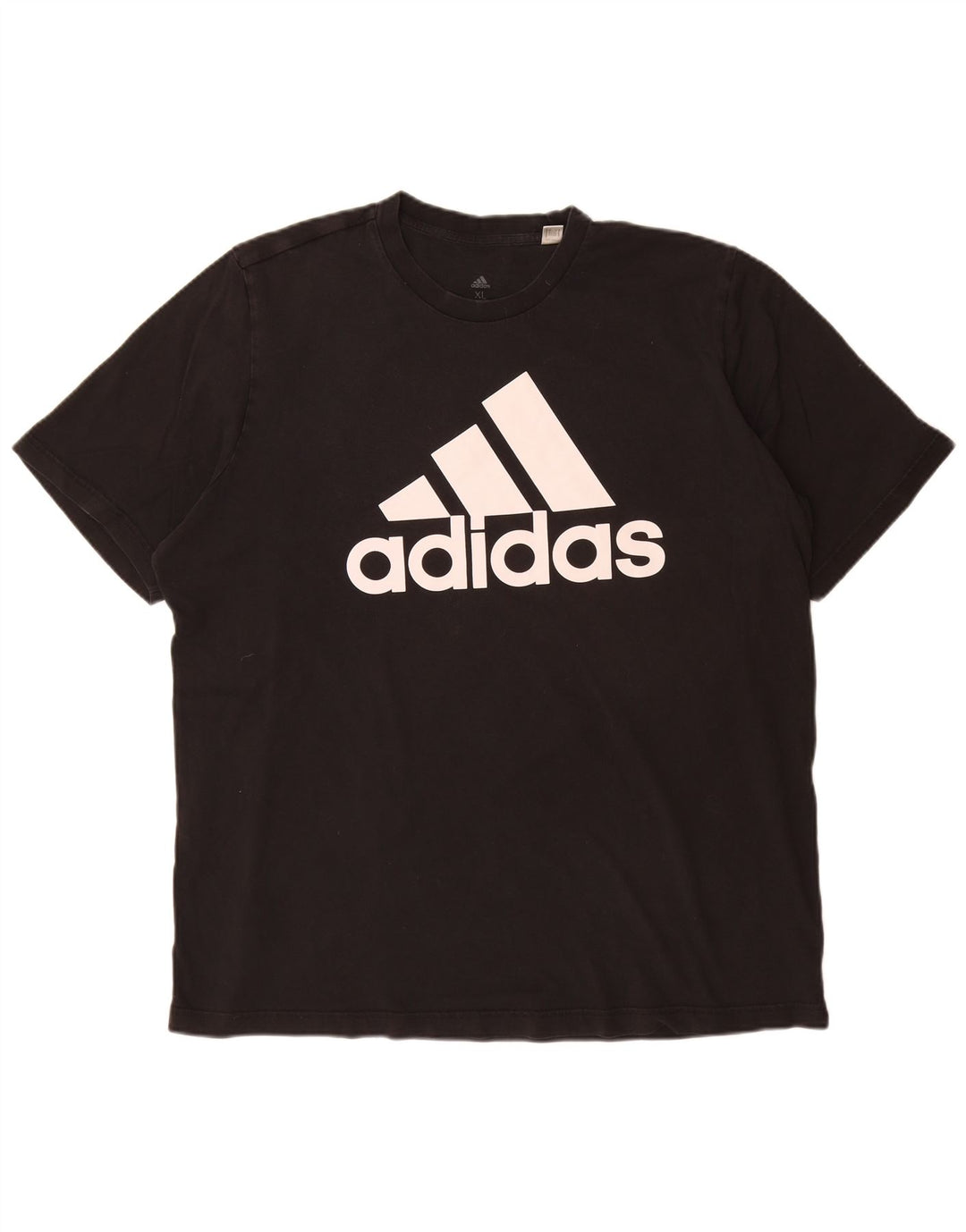 ADIDAS Camiseta gráfica para hombre Top XL Algodón negro