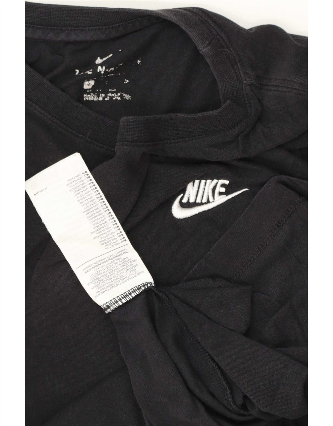 Camiseta Nike Hombre Top Small Negro Algodón