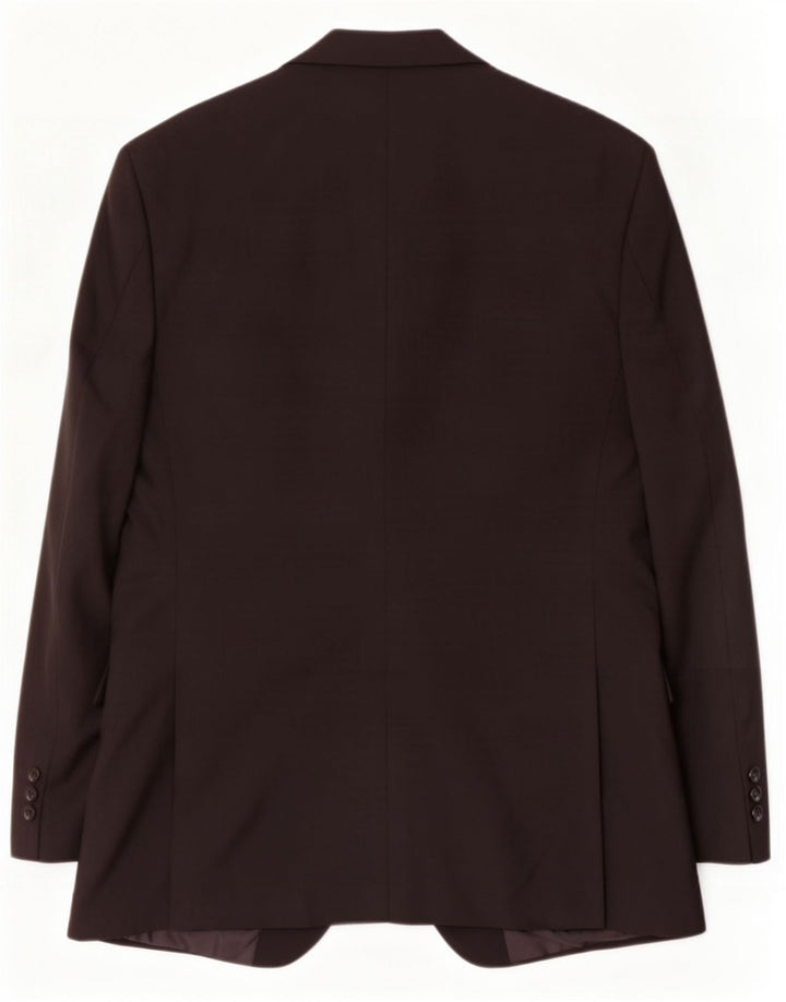 Marks & Spencer Chaqueta tipo blazer de 2 botones para hombre UK 40 Mediano Poliéster negro