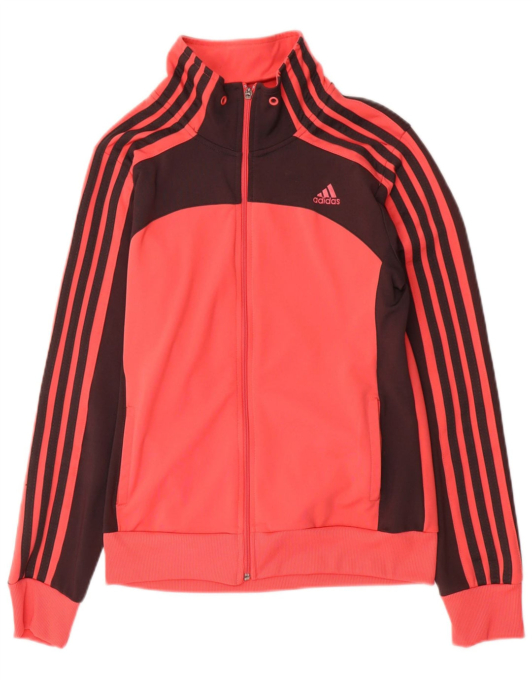 ADIDAS Chaqueta de chándal Clima 365 para mujer UK 20 2XL Bloque de color rosa