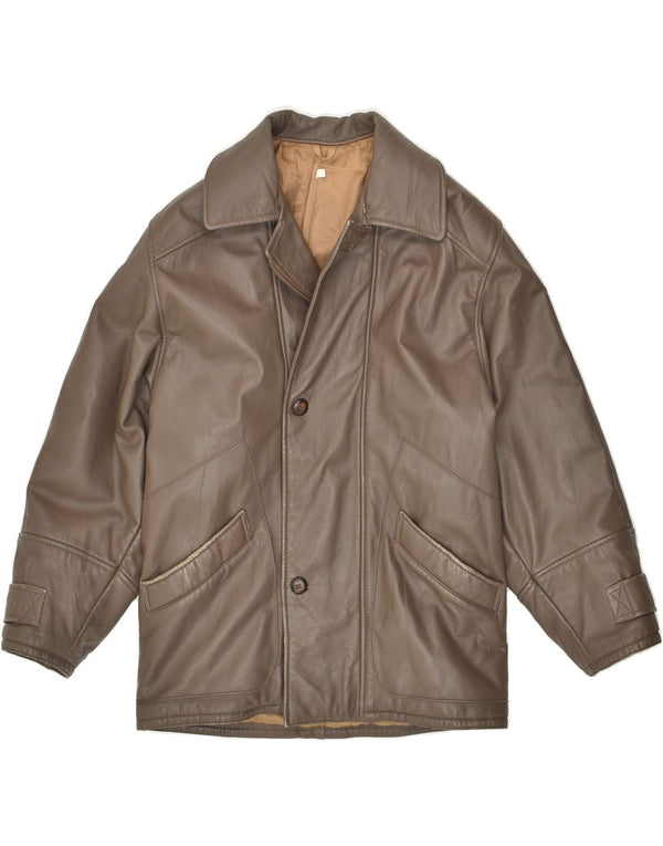 CONBIPEL Chaqueta de cuero para hombre IT 46 Small Cuero marrón