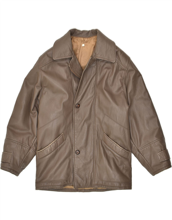 CONBIPEL Chaqueta de cuero para hombre IT 46 Small Cuero marrón