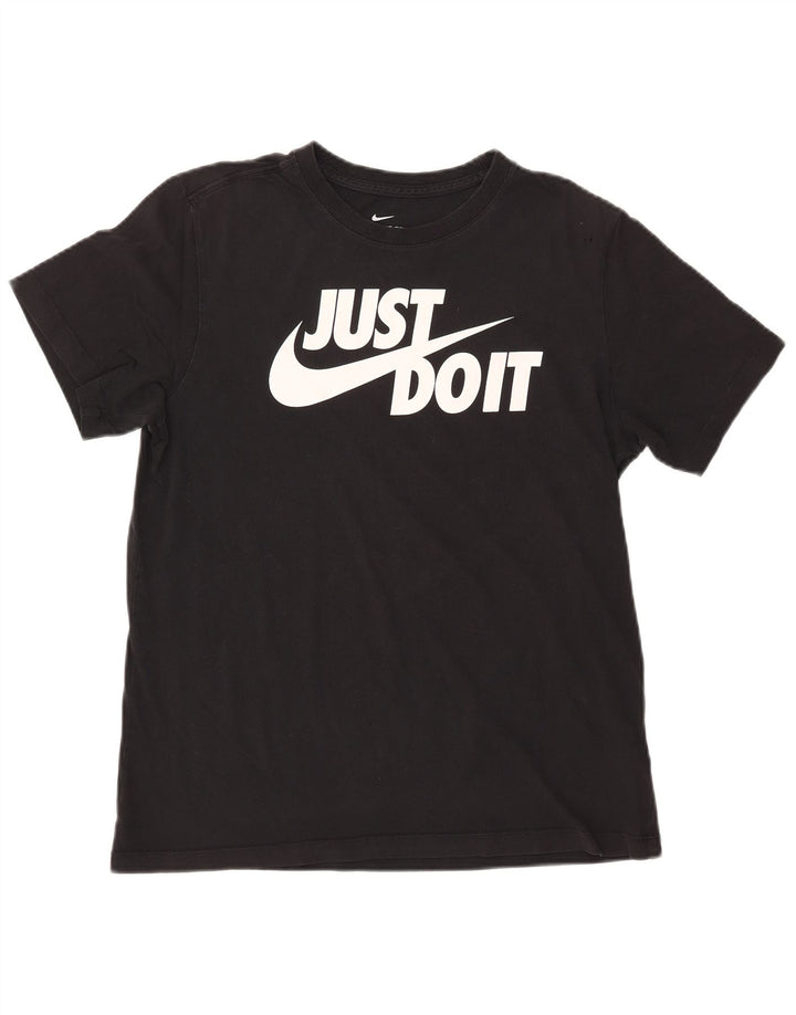 NIKE Camiseta gráfica para mujer, talla 40, talla mediana, algodón negro