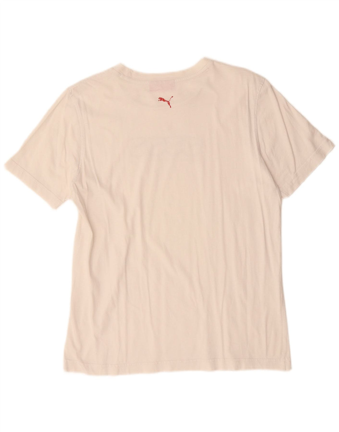 Puma Camiseta gráfica para hombre Top Medium White Cotton