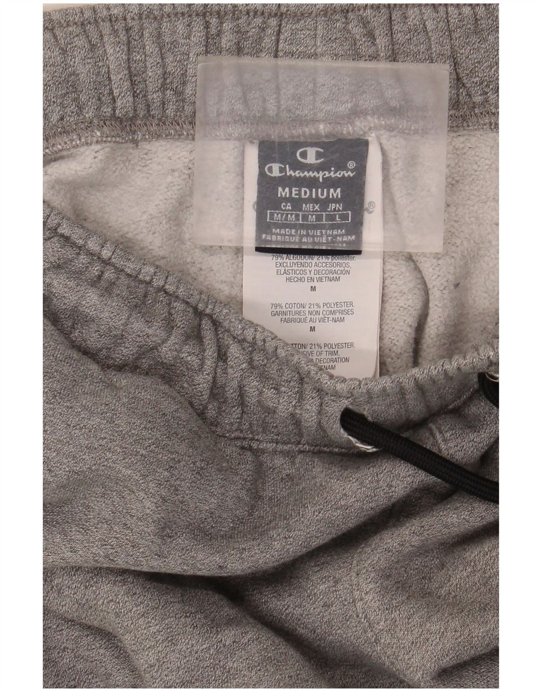 Champion Pantalones De Chándal Joggers De Algodón Gris Medio