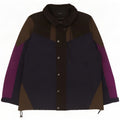 Zara Mens Chaqueta cortavientos UK 40 Large Azul marino Colorblock
