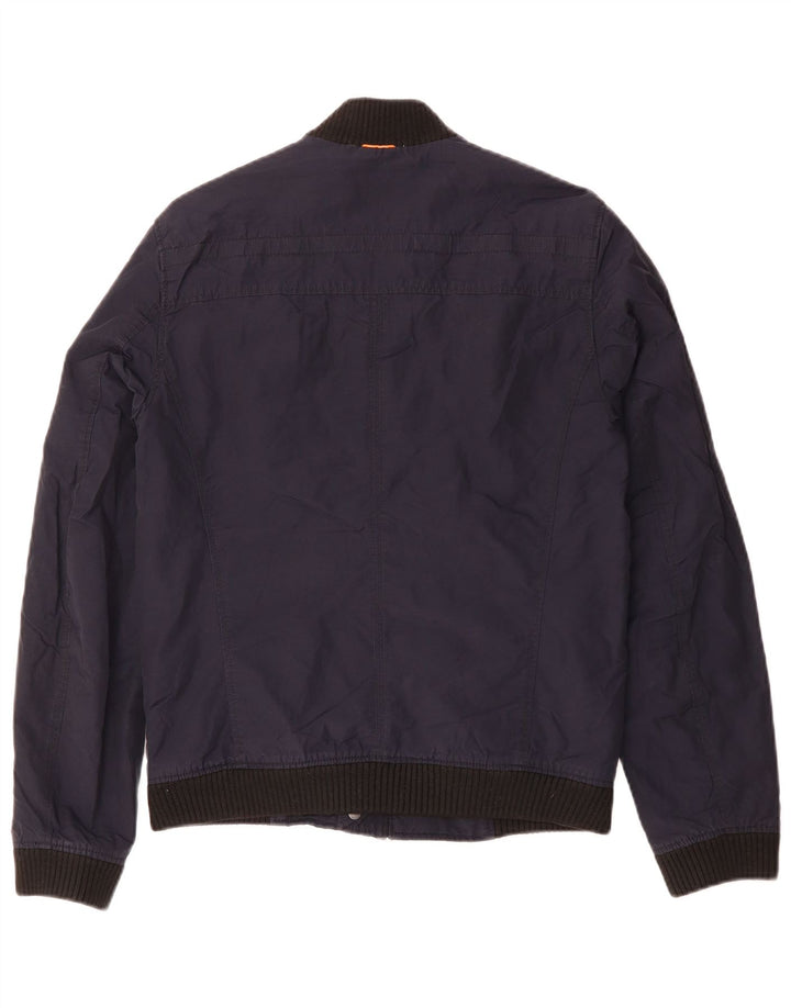 Hugo Boss Chaqueta Bomber para Hombre EU 46 Small Algodón Azul Marino