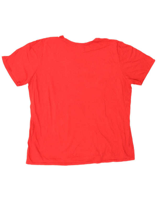 Nike Camiseta gráfica de corte atlético para hombre, talla 2XL, algodón rojo