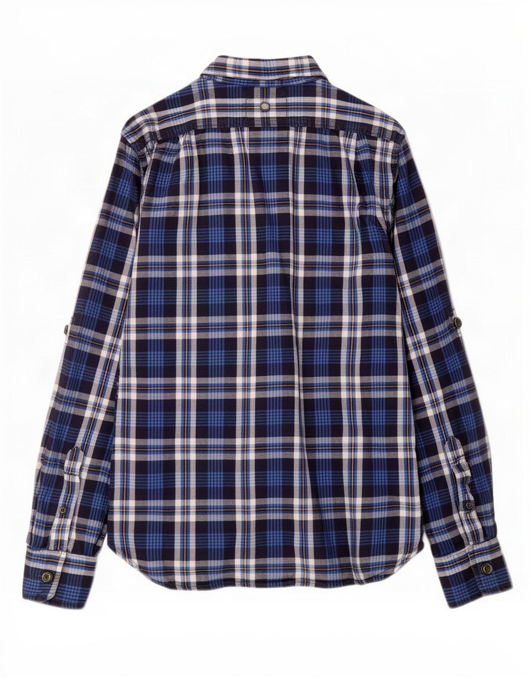 Superdry Camisa De Franela De Algodón A Cuadros Azul Marino Grande