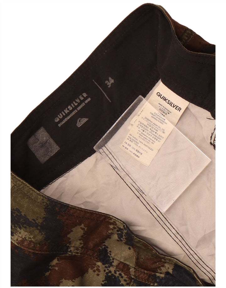 Quiksilver Bañador Hombre Large Khaki Camuflaje Poliéster