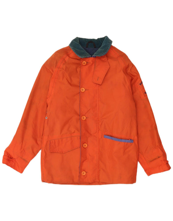Henri Lloyd Chaqueta cortavientos holgada con estampado gráfico para hombre UK 36 Small Orange